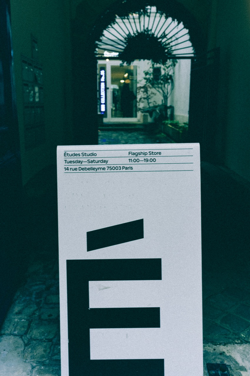 Etudes Studio flagship store sign